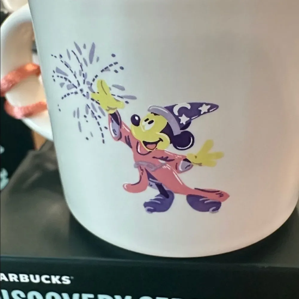 Starbucks Disneyland Mug Duo full size & mini Purple and  Pink NWT